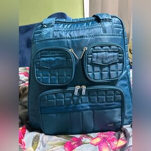 Lug HTF Turquoise Quilted Travel / Overnight Bag NEW